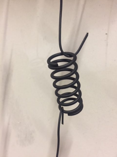 Industrial spring coating on a industrial spring