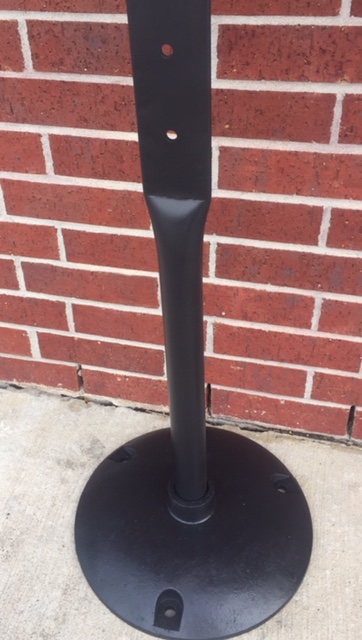 Metal School Sign 1 coated in Cerakote C - series Graphite Black Metal School Sign number 1 coated in Cerakote C - series Graphite Black
